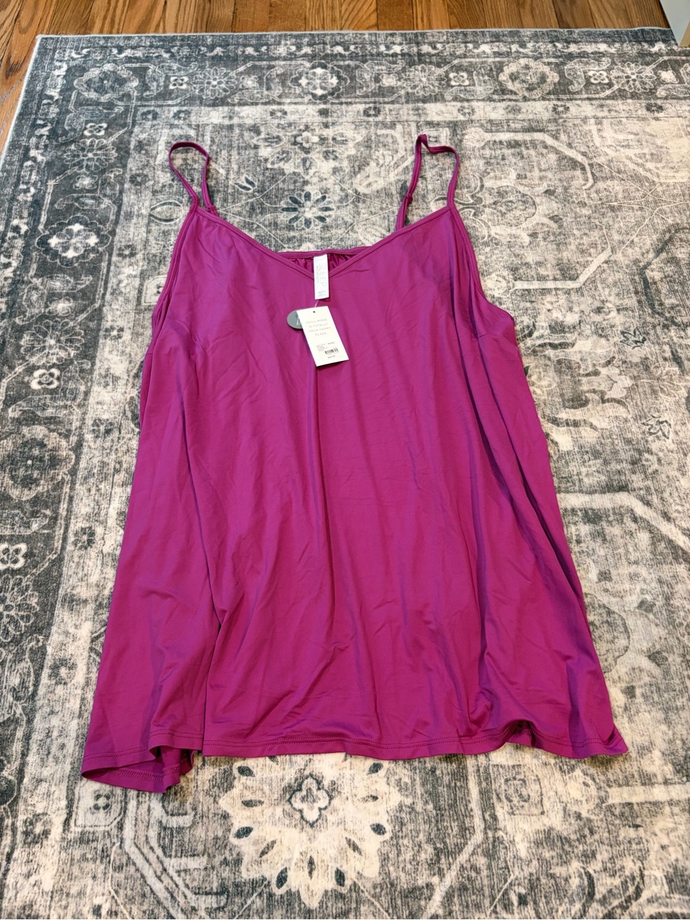 Cacique Magenta Adjustable-Strap Camisole
